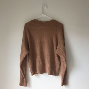 Elle Yak And Linen Blend Sweater, Toffee